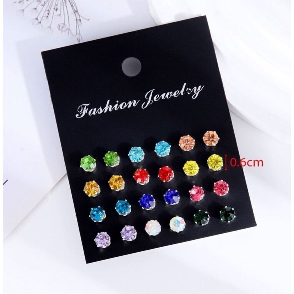 Multicolored Earring Set - Picture 4 of 4